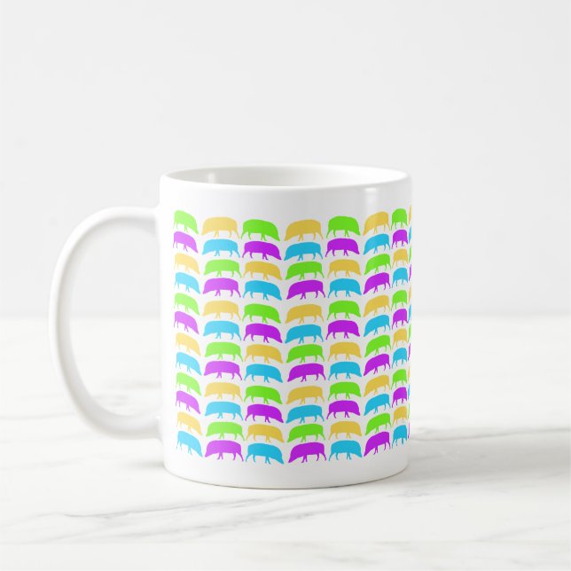 Multicoloured Hogs Mug (Left)