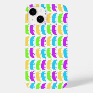 Multicoloured Hogs Yellow Green Purple Blue Case-Mate iPhone 14 Case