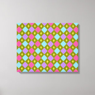Multicoloured Honeycomb Create Your Own Canvas Pri Print