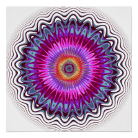 Multicoloured Kaleidoscope Flower