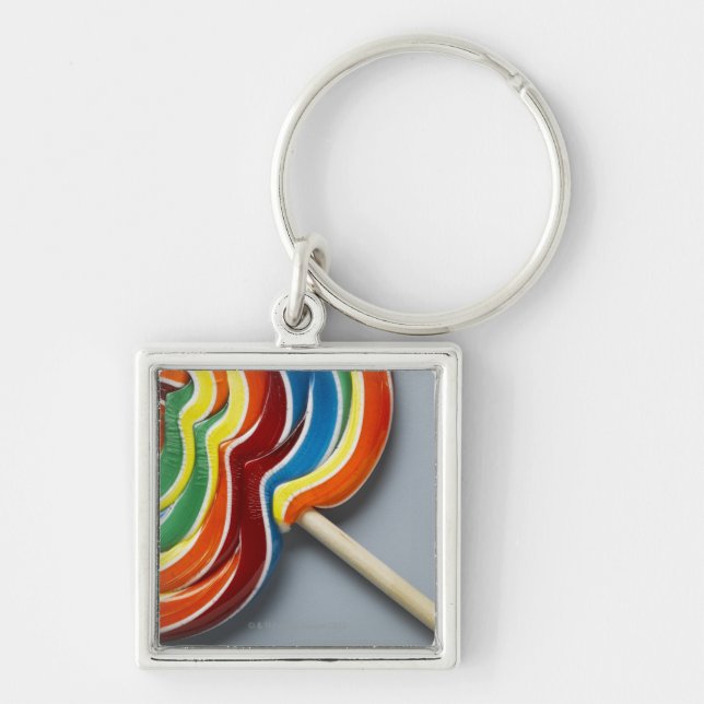 Multicoloured lollipop keychain (Front)