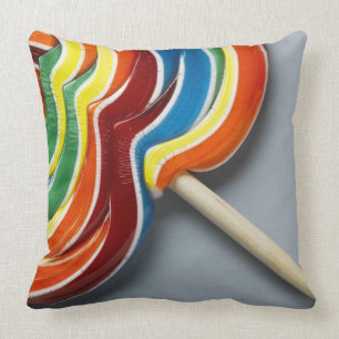 Multicoloured lollipop throw pillow