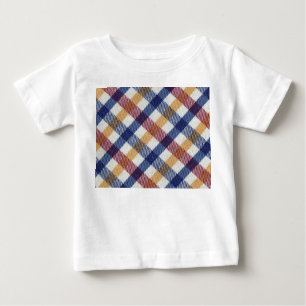 Multicoloured Tartan Pattern Baby T-Shirt