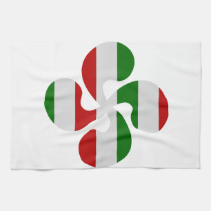 Multicouleurs crosses Basque Kitchen Towel