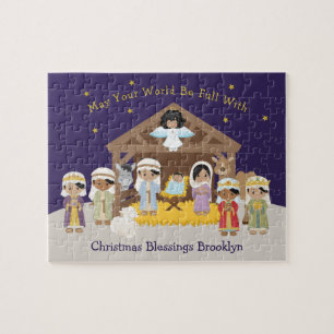 Multicultural Nativity Scene Jigsaw Puzzle