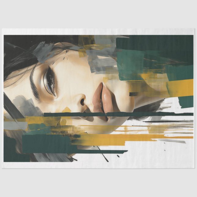 Multicultural Women of Beauty Series Decoupage #4 Tissue Paper (Front)