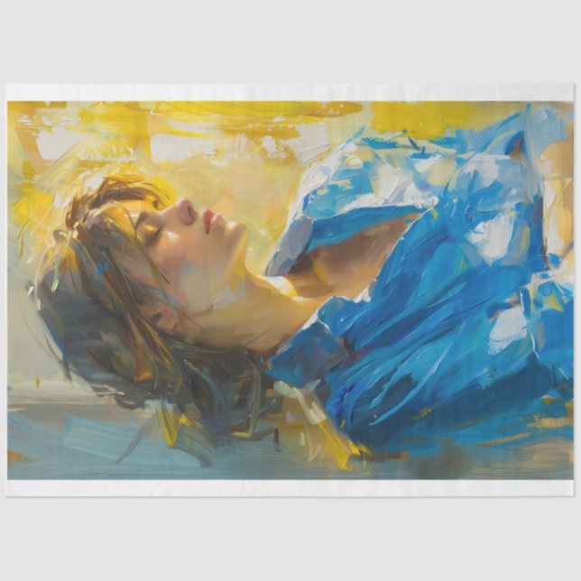 Multicultural Women of Beauty Series Decoupage #5 Tissue Paper (Front)