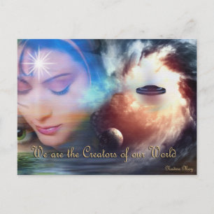 Multidimensional Worlds Postcard