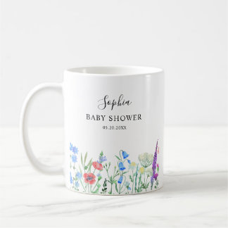 Multihued Wildflower Baby Shower Celebration Coffee Mug