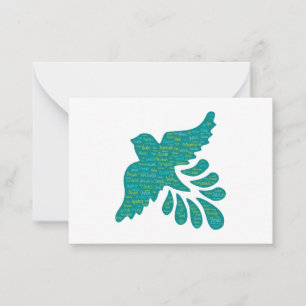 Multilingual Bird Note Cards