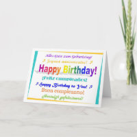 Multilingual Birthday