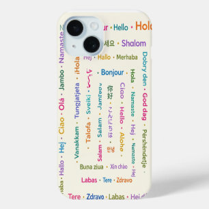Multilingual Greetings iPhone 15 Case