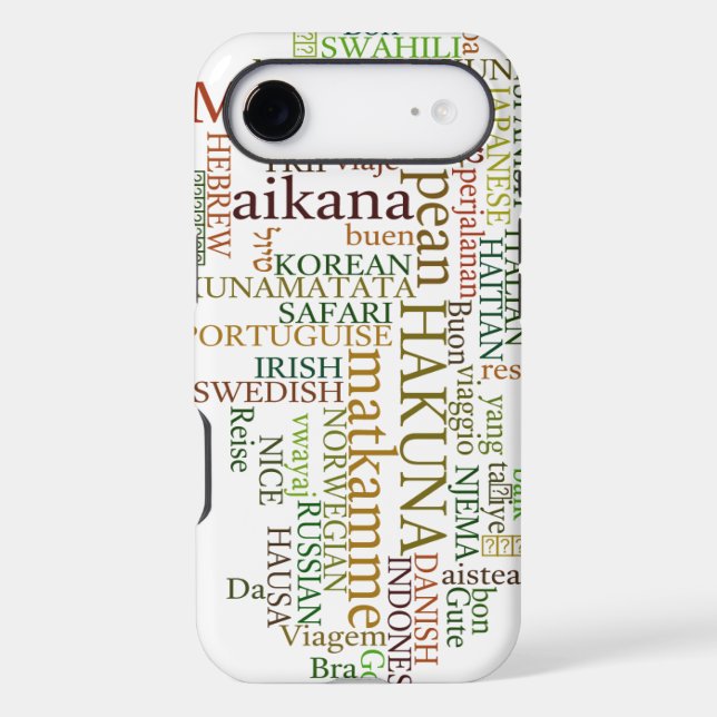 Multilingual Hakuna Matata Global Word Cloud Art (Back)