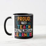 Multilingual Teacher Linguist Language ESL Mug<br><div class="desc">Multilingual Teacher Linguist Language ESL Teaching Gift. Perfect gift for your dad,  mom,  papa,  men,  women,  friend and family members on Thanksgiving Day,  Christmas Day,  Mothers Day,  Fathers Day,  4th of July,  1776 Independent day,  Veterans Day,  Halloween Day,  Patrick's Day</div>