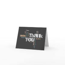 Multilingual Thank You Card