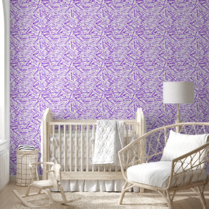 Multilingual Thank You Text Custom Colours Purple Wallpaper