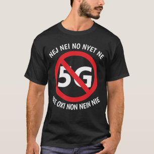 Multilingue non au T-shirt 5G