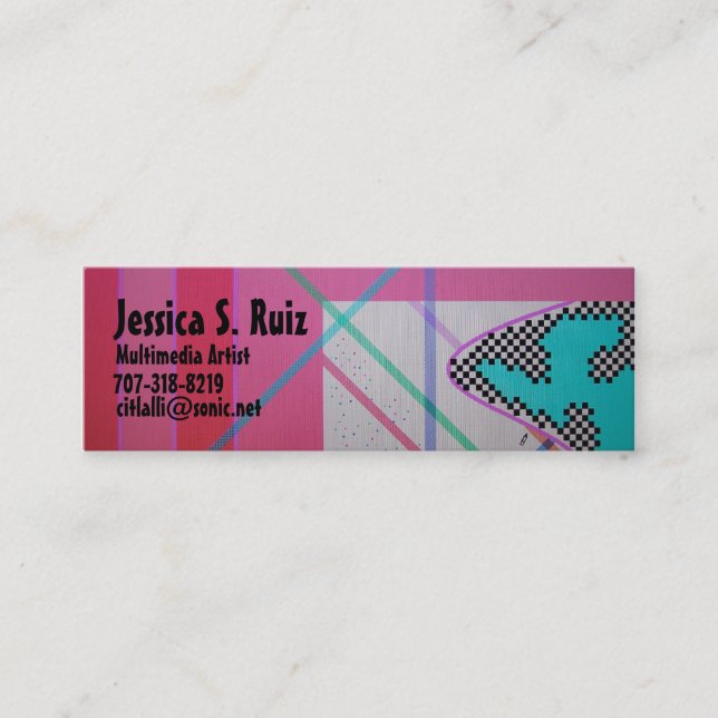 Multimedia Art Mini Business Card (Front)