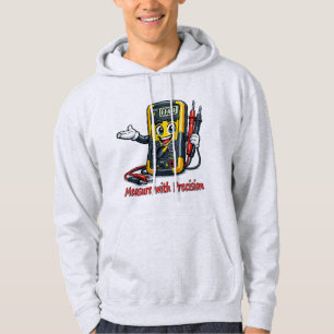 Multimeter Cartoon Measure With Precision Hoodie