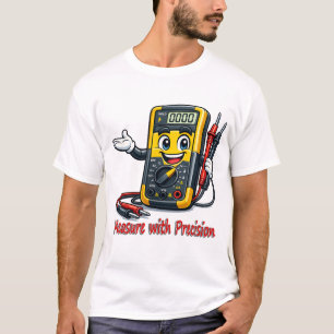 Multimeter Cartoon Measure With Precision T-Shirt
