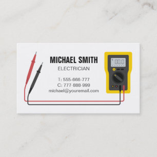 Multimeter Electrician Business Card