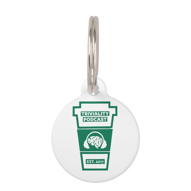 Multinational Conglomerate Coffee and Podcast Comp Pet Tag (Front)