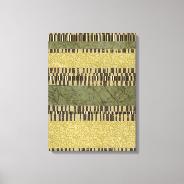 Multipatterned Panel Painting Canvas Print (Front)