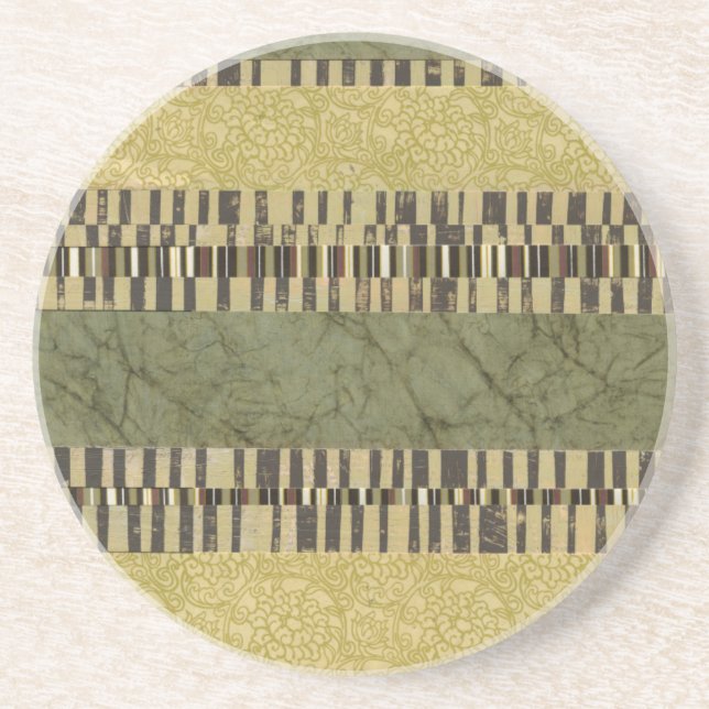 Multipatterned Panel Painting Coaster (Front)