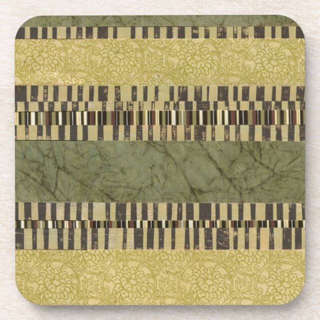Multipatterned Panel Painting Coaster (Front)