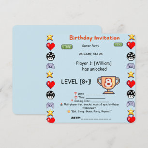Multiplayer Gaming Invitation – Epic Birthday Vibe