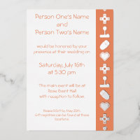 Multiplayer Mode in Coral Foil Invitation