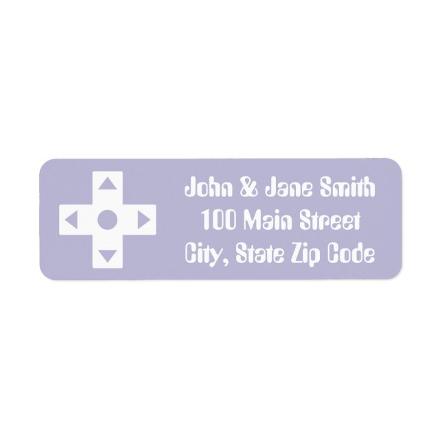 Multiplayer Mode in Lavender Return Address Label (Front)