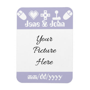 Multiplayer Mode in Lavender Save-the-Date Magnet