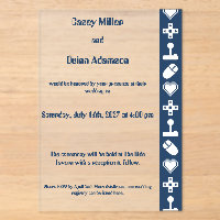 Multiplayer Mode in Navy Acrylic Wedding