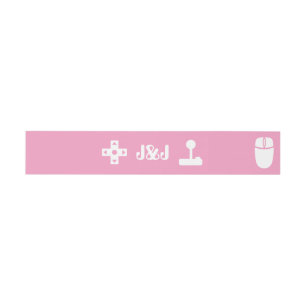 Multiplayer Mode in Petal Pink Invite Belly Band Invitation Belly Band