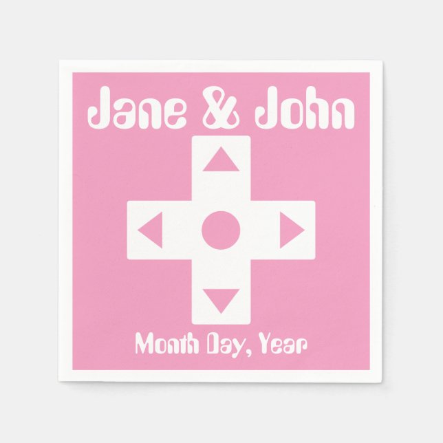 Multiplayer Mode in Petal Pink Napkins (Front)