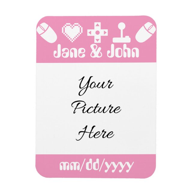 Multiplayer Mode in Petal Pink Reminder Magnet (Vertical)