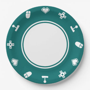 Multiplayer Mode in Teal Paper Plate