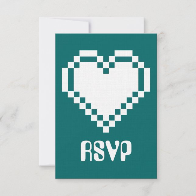 Multiplayer Mode in Teal RSVP Card (Front)