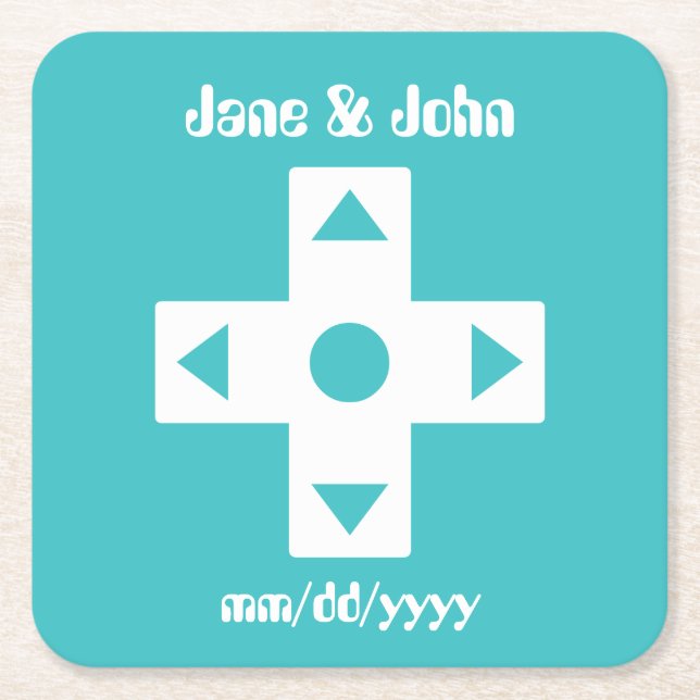 Multiplayer Mode in Turquoise Paper Coaster (Front)