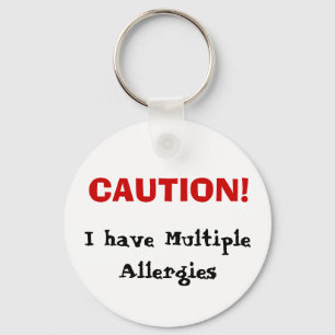 Multiple Allergies Keychain