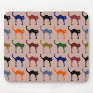 multiple cats ~ animal pattern mouse pad