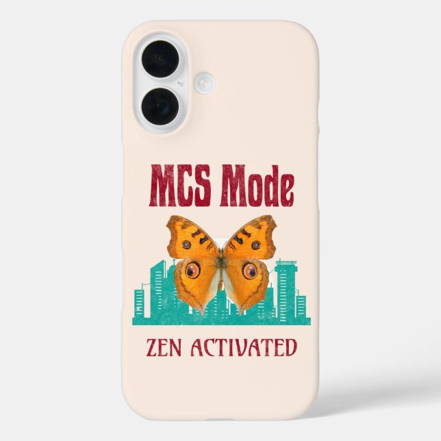 Multiple Chemical Sensitivity Awareness MCS Mode Case-Mate iPhone Case (Back)