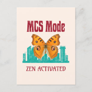 Multiple Chemical Sensitivity Awareness MCS Mode Holiday Postcard