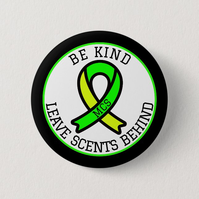 Multiple Chemical Sensitivity MCS Awareness  2 Inch Round Button (Front)
