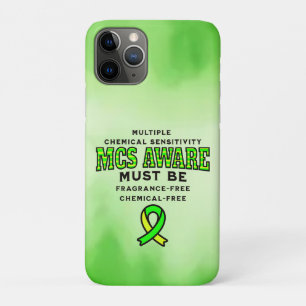Multiple Chemical Sensitivity MCS Awareness  iPhone 11 Pro Case
