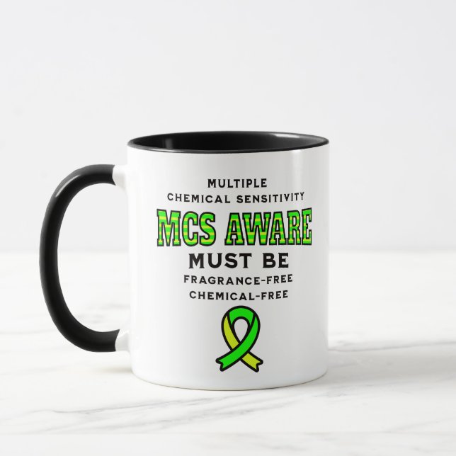 Multiple Chemical Sensitivity MCS Awareness  Mug (Left)