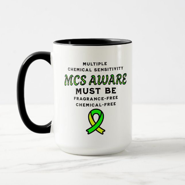 Multiple Chemical Sensitivity MCS Awareness  Mug (Left)