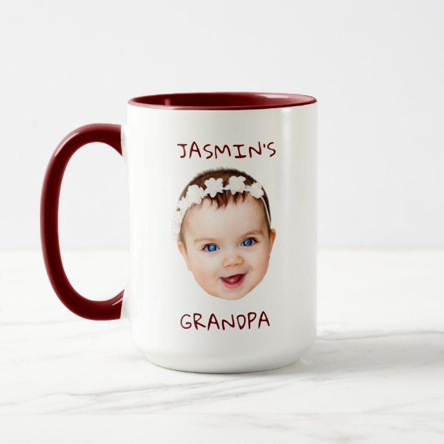 Multiple Children Face For New Dad, Gift for Her Mug (Left)