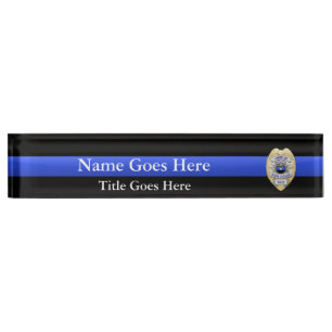 Multiple Choice Chief of Police 1-Star Badges Nameplate